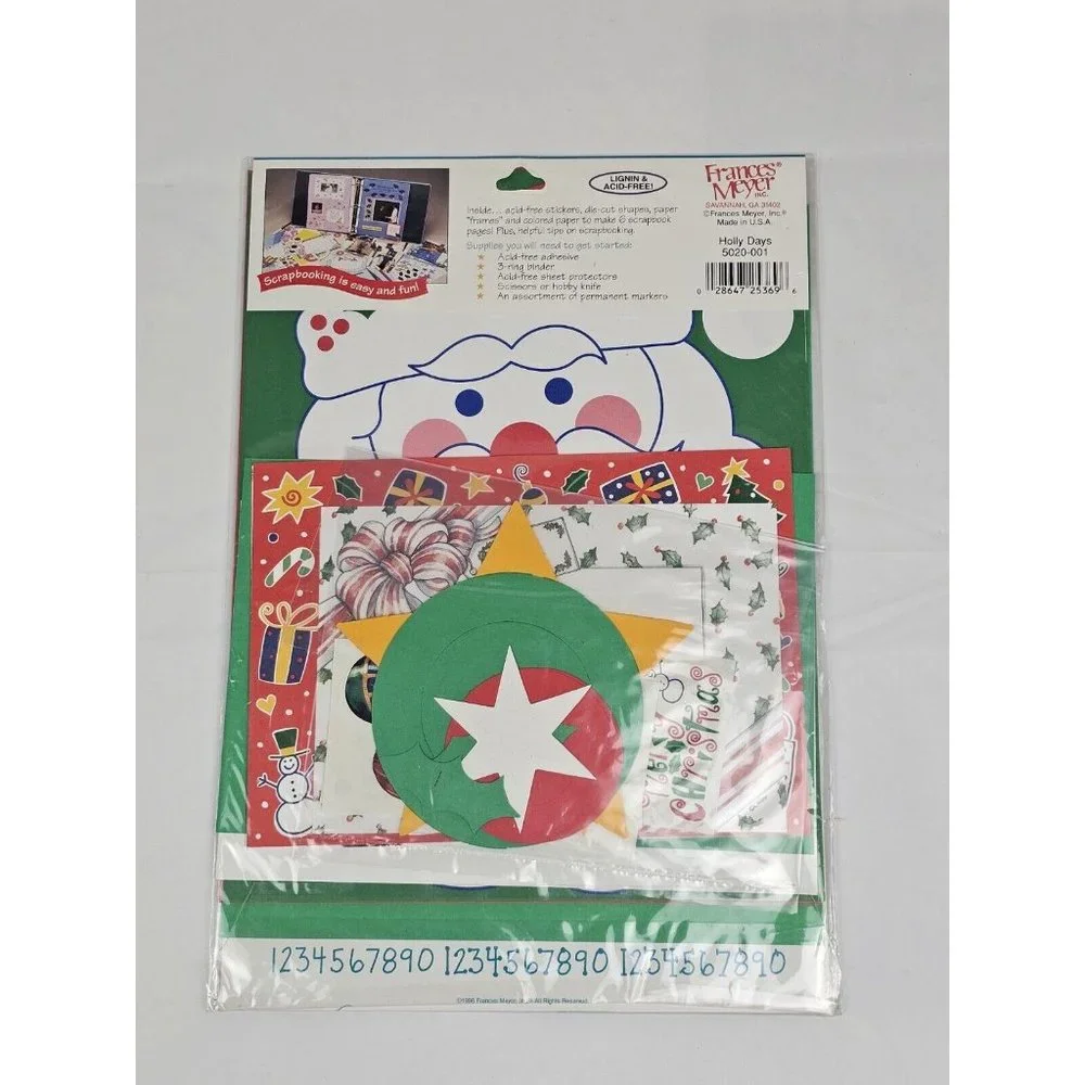 NEW Frances Meyer Memories Holly Days Scrapbook‎ Page Kit 5020-001 SEALED